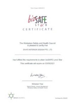 BizSafe Certification Divas Interior Design